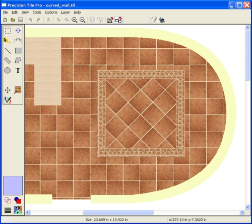 Curved polygon example